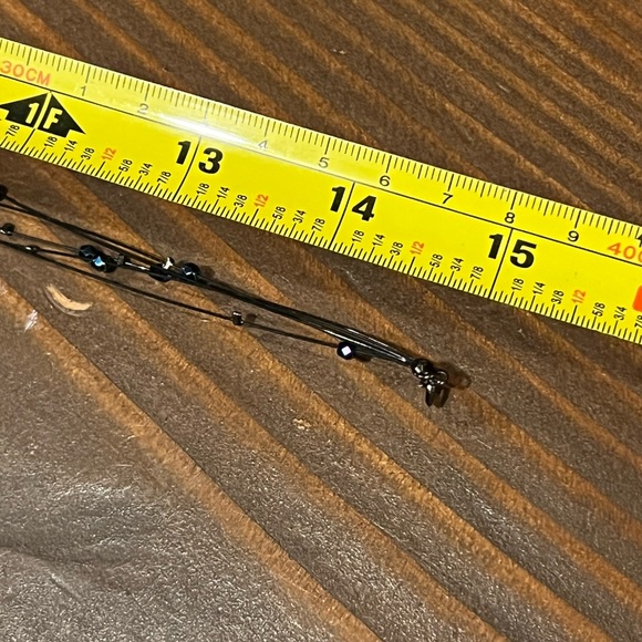 Choker-Black Iridescent 15 inches long - Picture 4 of 4